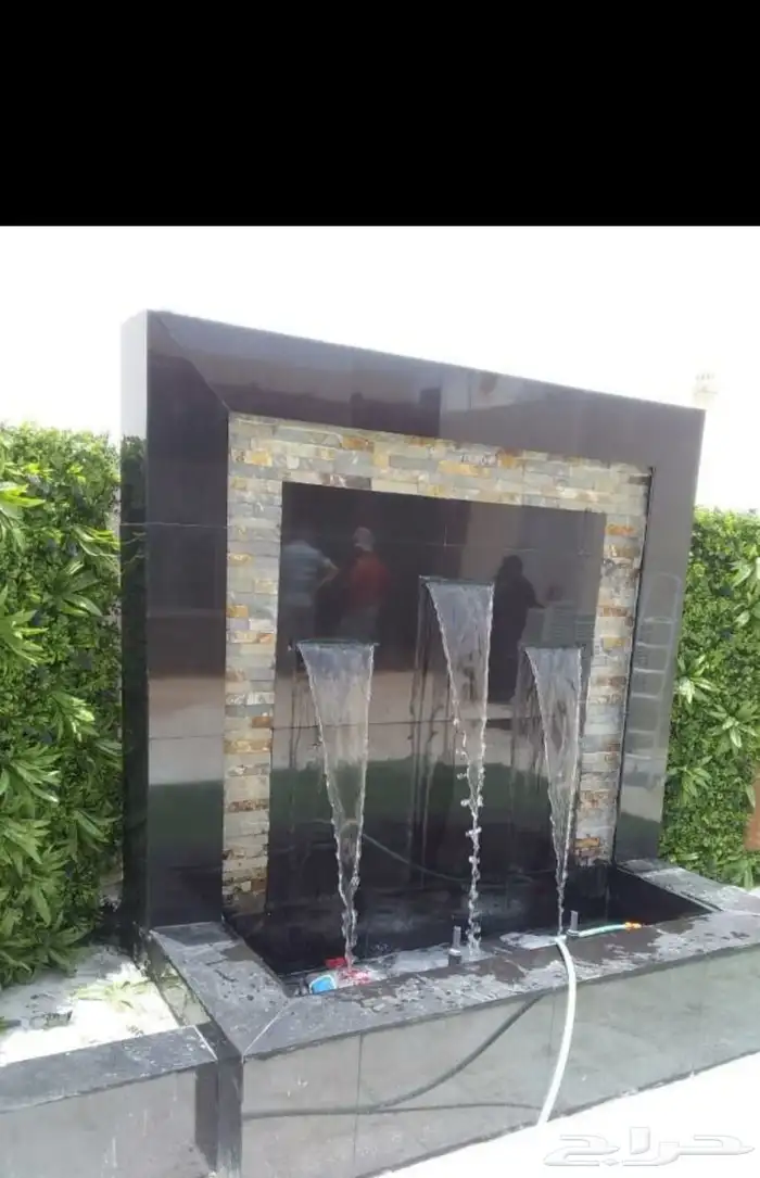 تنسيق حدائق شلالات ومظلات نوافير ثيل صناعي نجيله صناعي 5