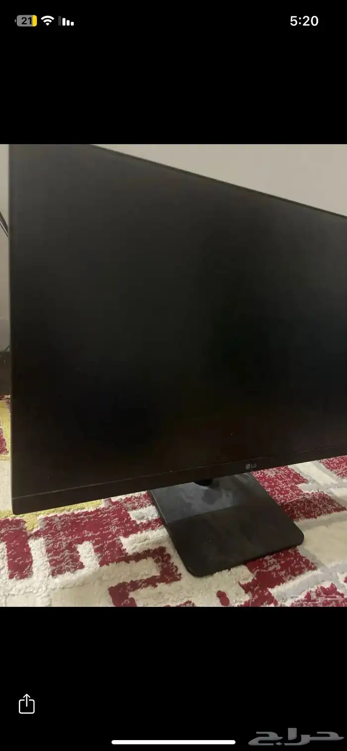 شاشة LG IPS قيمنق 24 بوصة 0