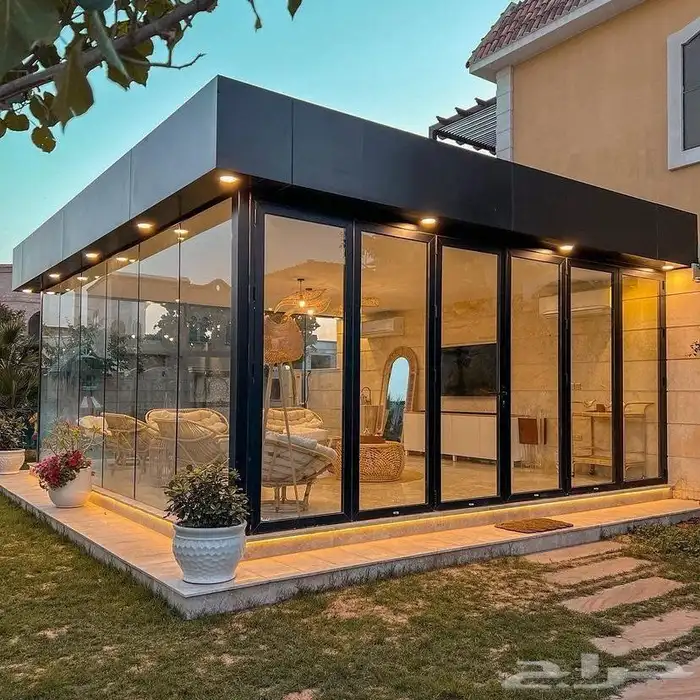 مجالس وغرف زجاجية خارجية 7