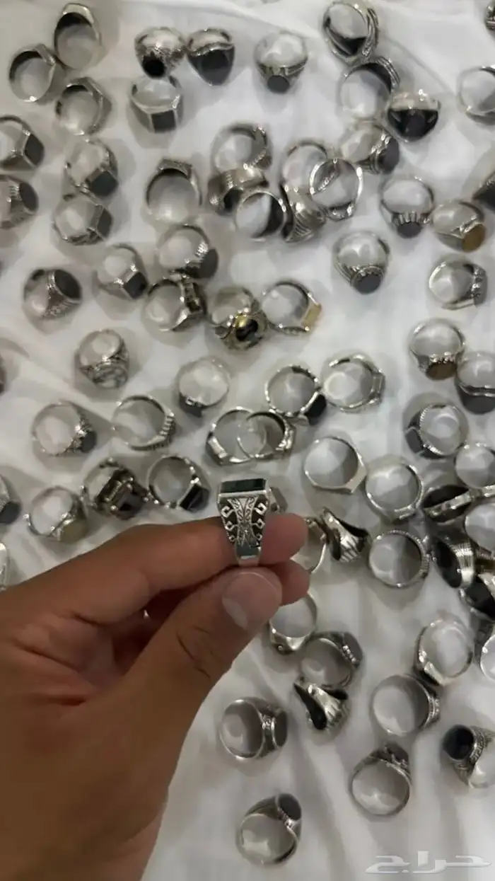 خواتم فضة عيار 925 اقل سعر الواحد 85 1
