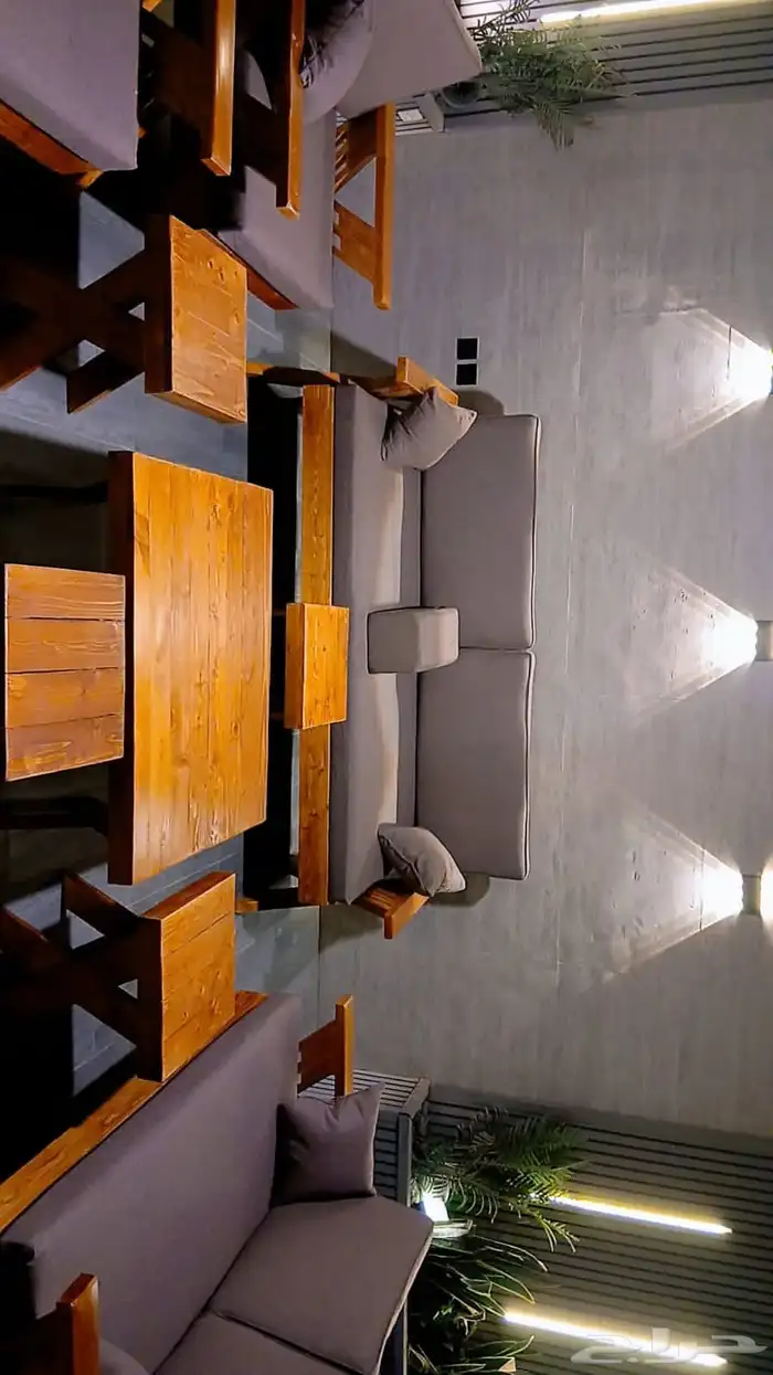 تفصيل جلسات خارجيه وكراسي خشب 3