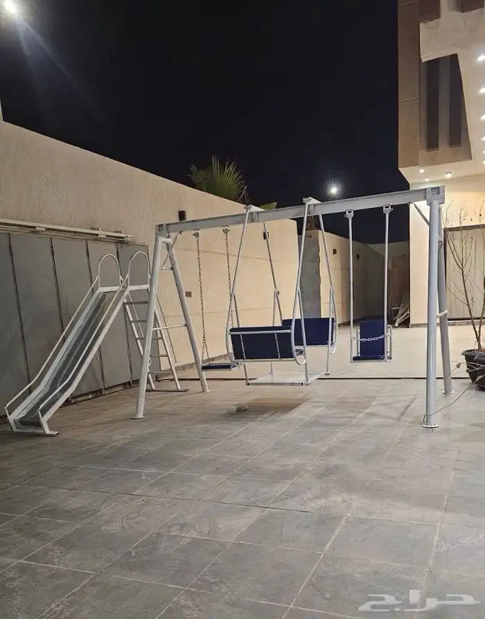 مراجيح حديد وطني - طقم مراجيح حديدية وزحاليق بعدة اشكال 0