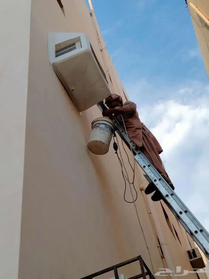 غطاء خارجي مكيف الفايبر جالس مع التركيب صوى شوق حمام شوبك 0