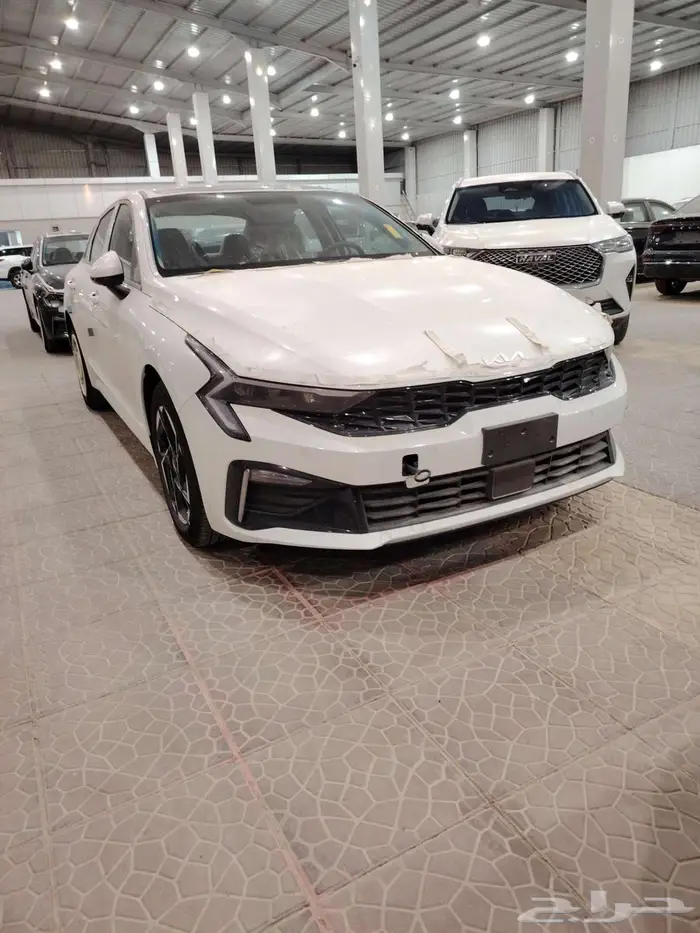 كيا K5 ستاندر مطور بصمة بانوراما لون ابيض2025 سعودي 0