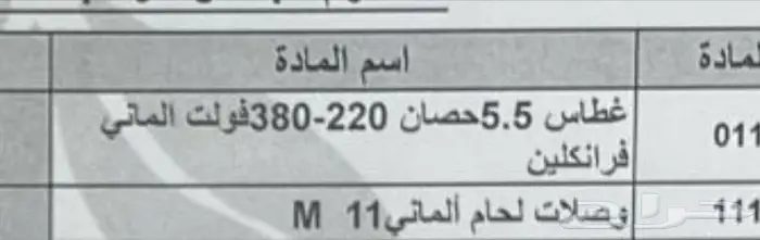 غطاس الماني للبيع 5.5 حصان آبار 0