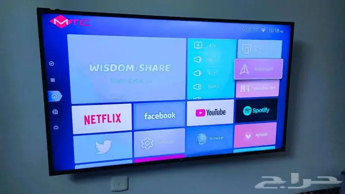 تلفزيون ذكي 58 بوصة MTC شبه جديد مع الفاتورة 1
