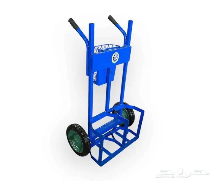 عربة أسطوانة أكسجين مزدوجة بسلة خلفية 1