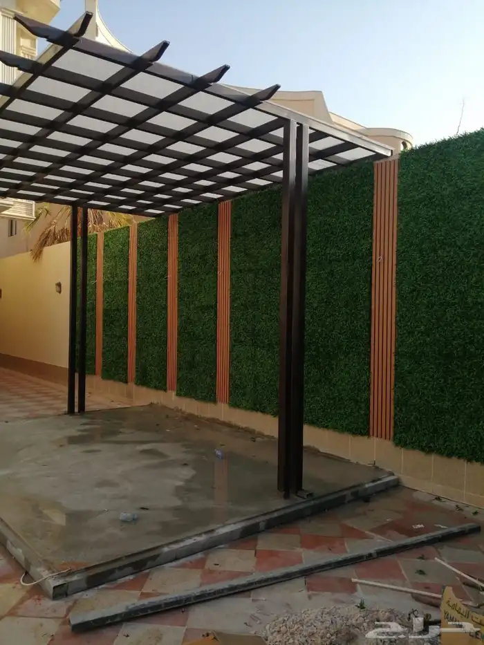 نعمل في مجال الحديد هناجر ومظلات وجلسات جوال 8