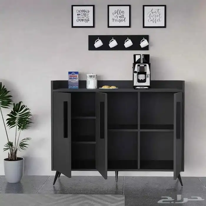 ركن كوفي فخم لون اسود مع رمادي 3