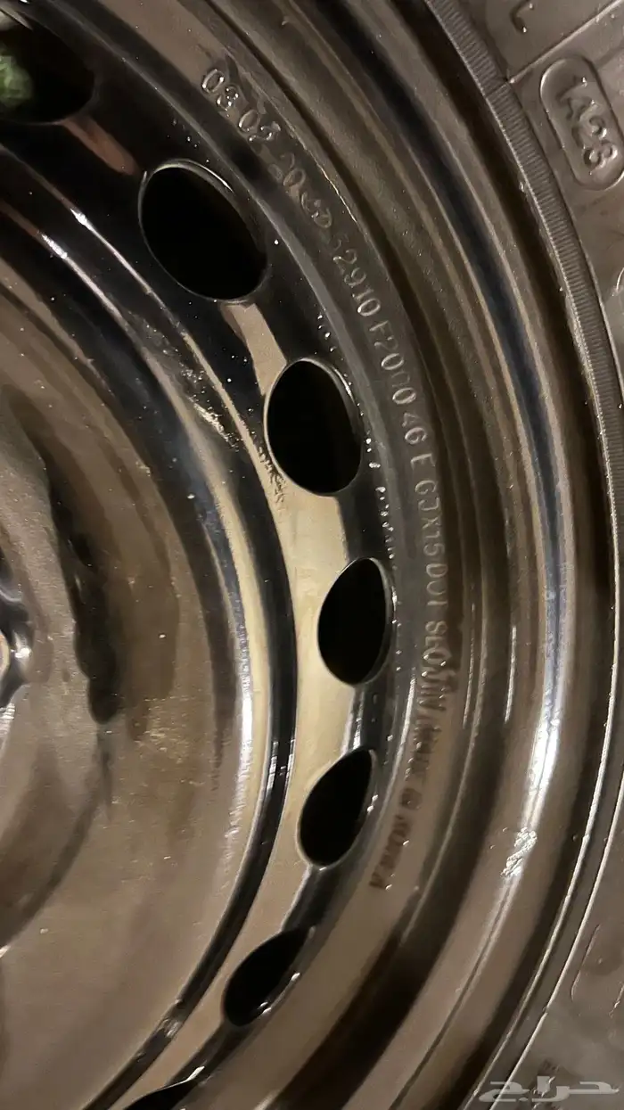 3 جنوط النترا حديد سوح اصلي وكاله مقاس 15 1