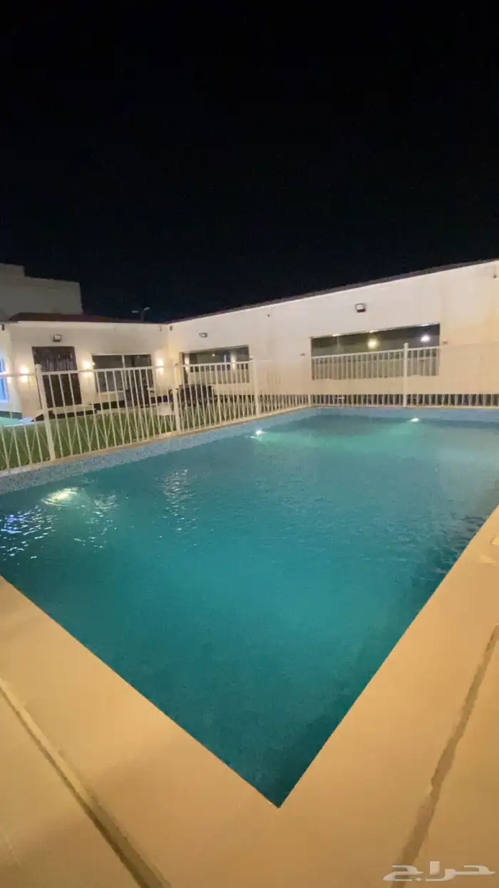 استراحه دانيال قسمين ملعب طائره مسبح كبير مسبح العاب مائيه 3