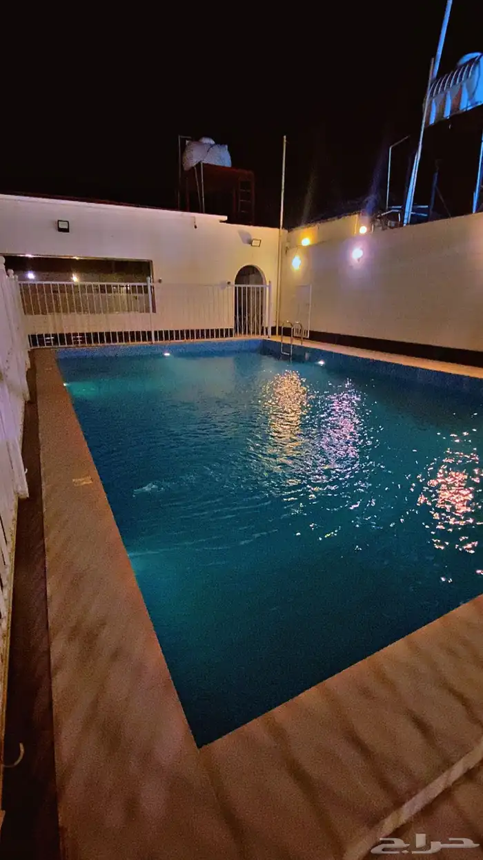 استراحه دانيال قسمين ملعب طائره مسبح كبير مسبح العاب مائيه 4