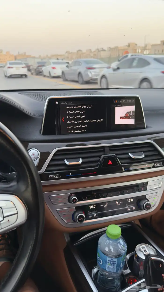 بي ام دبليو BMW 730il موديل 2018 اللون عودي 9
