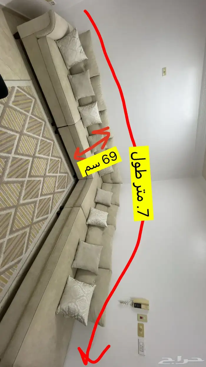 كنب 4 قطع استخدام قليل جدا 3