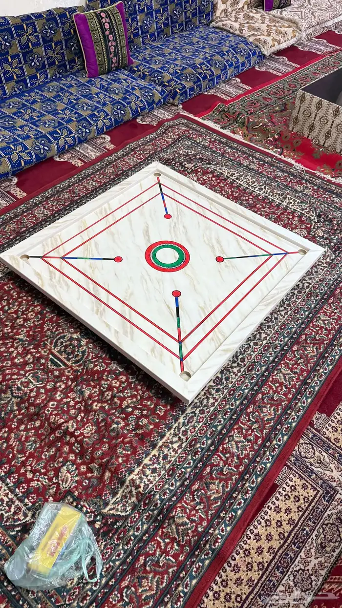 كيرم باكستاني جديد لم يستخدم مع الحبوب والمضرب والبودره 1