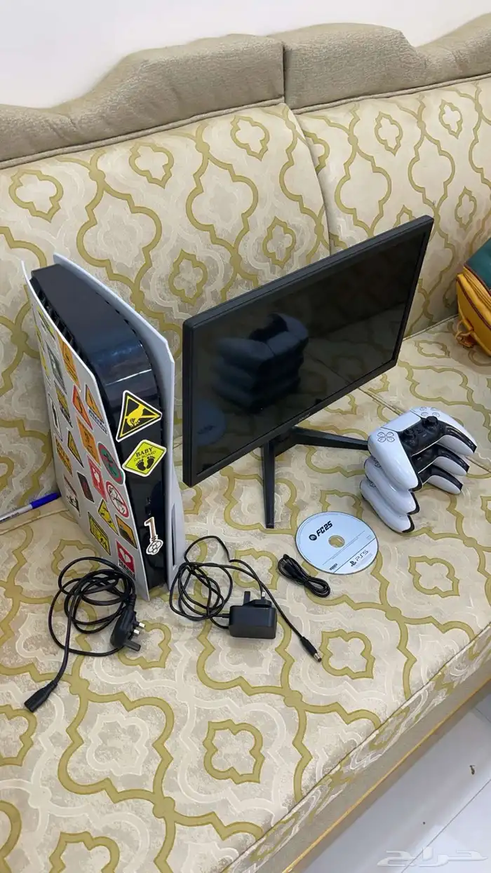 سودني 5 شغال مغير مدخل HD فقط معه 3 يدات اصليه مع شاشه 1