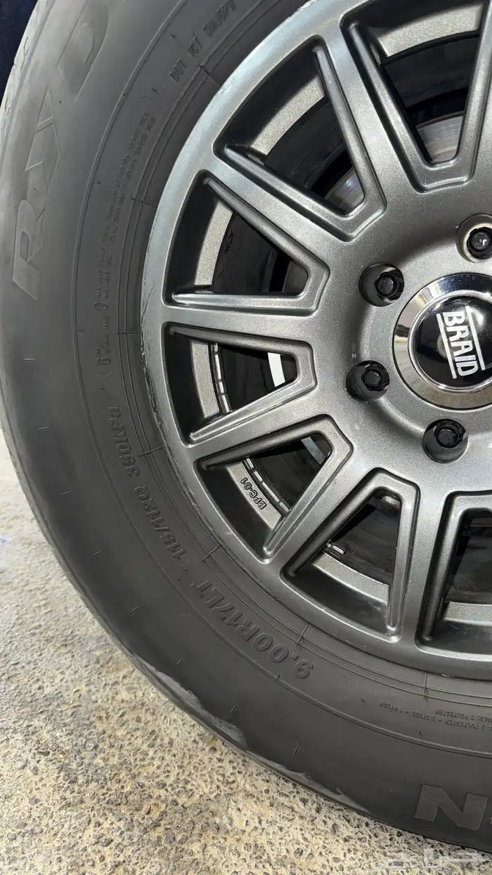 طقم جنوط برايد سييرا نيسان فكسار كثر السيارات ست مسامير تركب 1