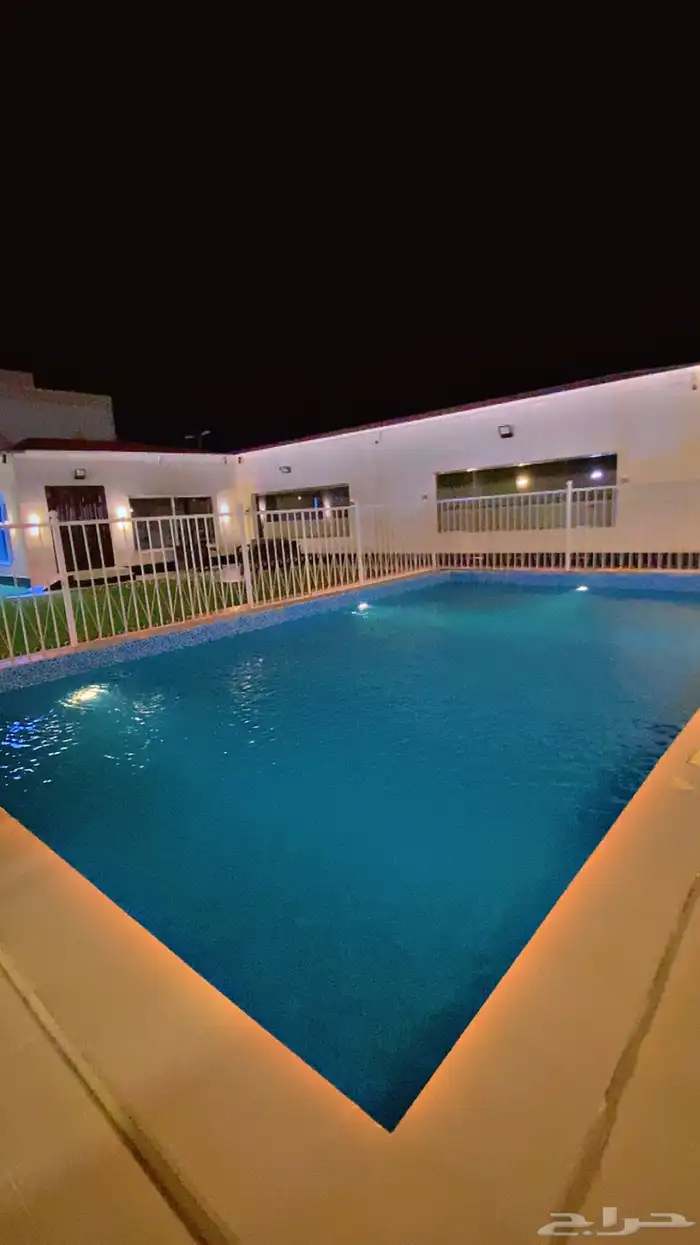 استراحه دانيال قسمين ملعب طائره مسبح كبير مسبح العاب مائيه 2