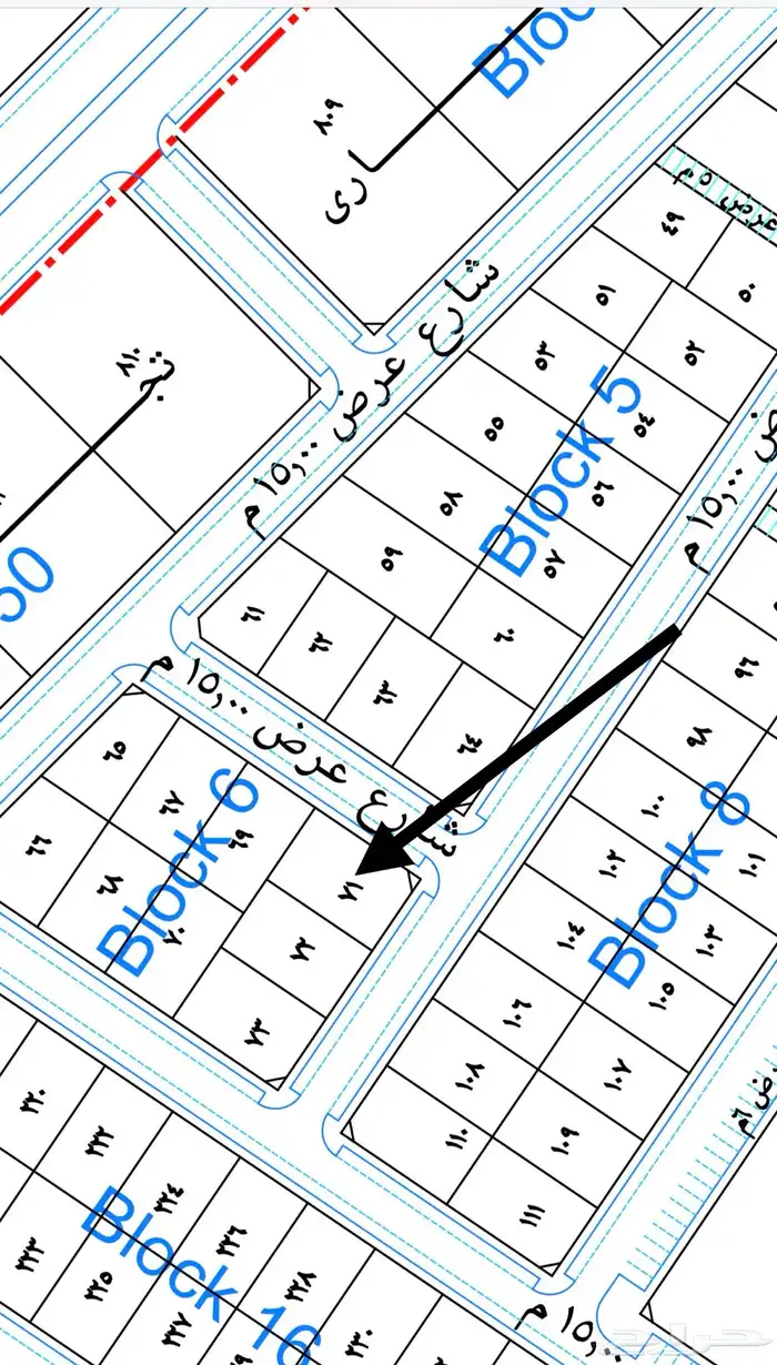 ارض شارعين بمخطط حطين جنوب الشقة ببريدة 0