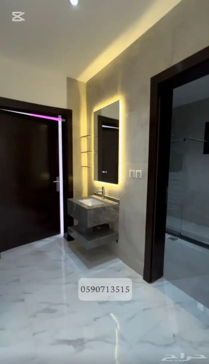 شقة أمامية خمس غرف للإيجار بحي الموسى فيو- طيبه 10