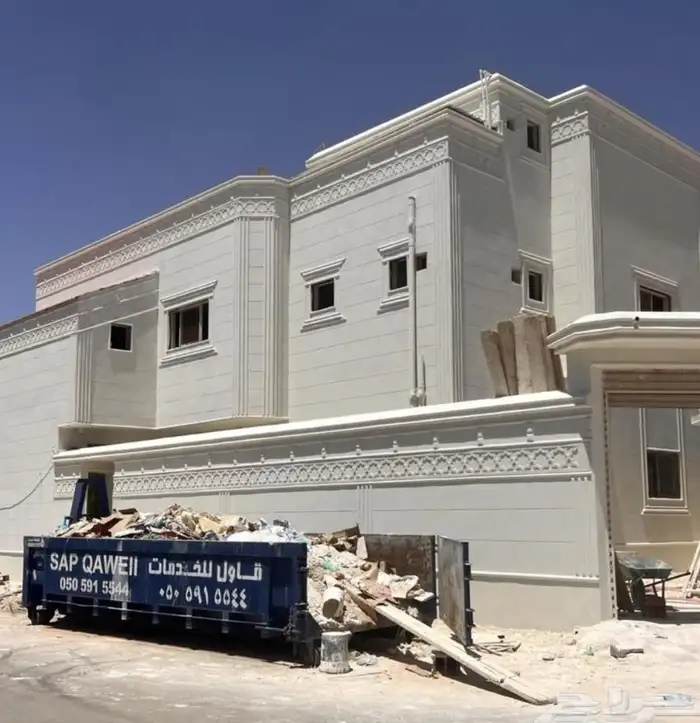 ديكورات خارجية اسمنتيه لياسه ملونه بطحاء الرياض بديل الحجر 15