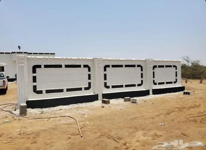 ديكورات خارجية اسمنتيه لياسه ملونه بطحاء الرياض بديل الحجر 14