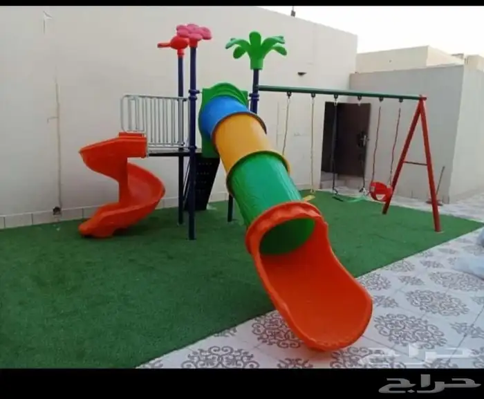 مراجيح وزحاليق الأطفال والكبار مقاوم للحرارة والامطاروارضيات 0