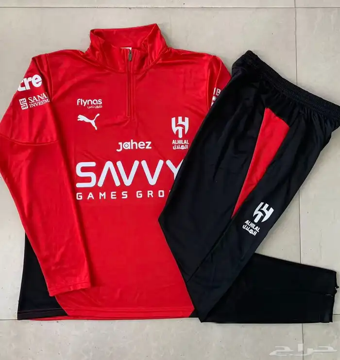 طقم تدريبات الهلال   احمر   ازرق   اسود 0