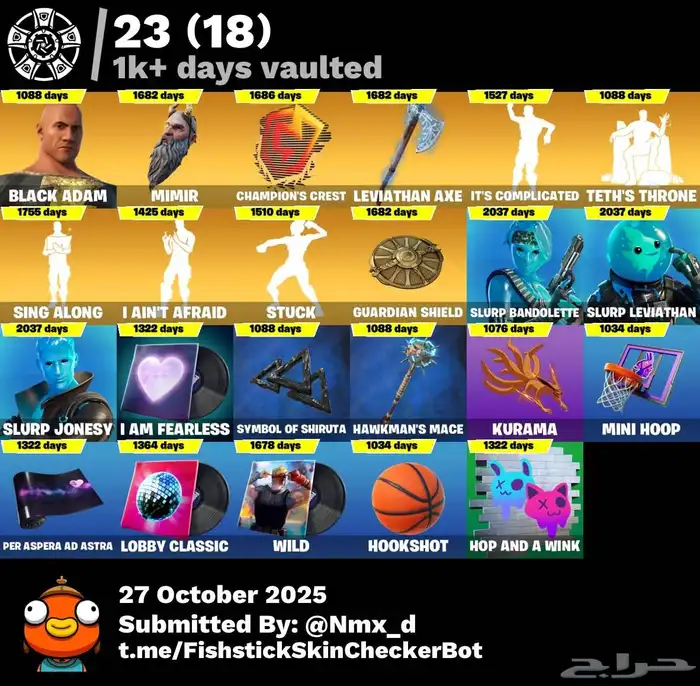 حساب فورت نايت 547سكن اساسي فيه اكس كريتوس 9