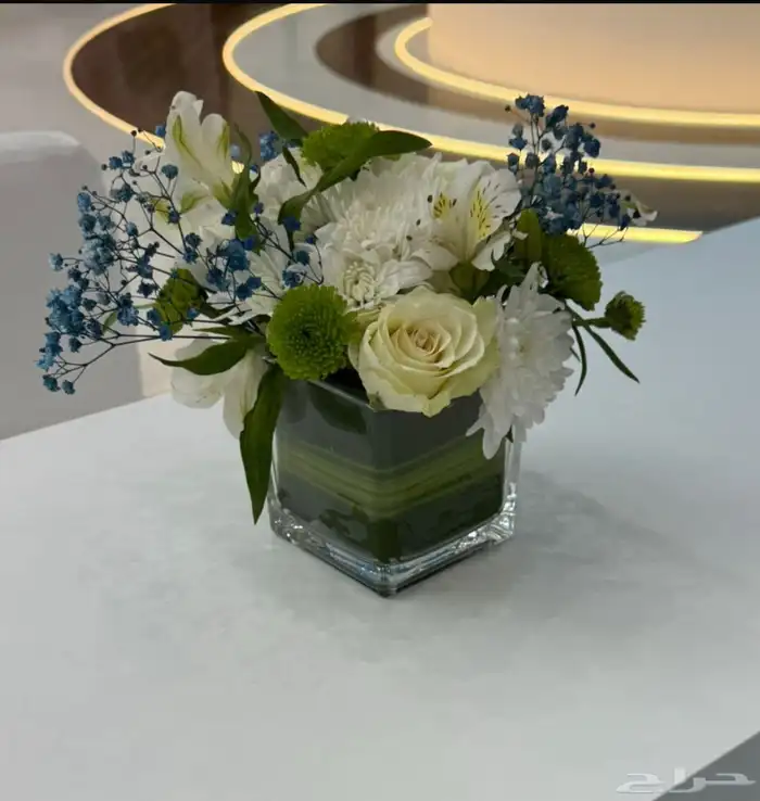 ورد طبيعي فازات باقات ورد صناعي 2