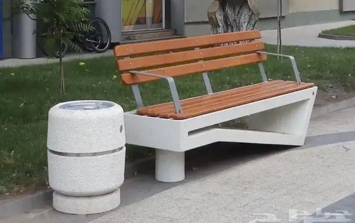 كراسي خرسانيه احواض زهور جميع اعمال زينة الحدائق 37