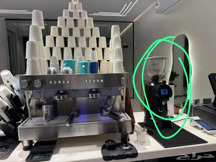 Espresso machine and Espresso grinder 1