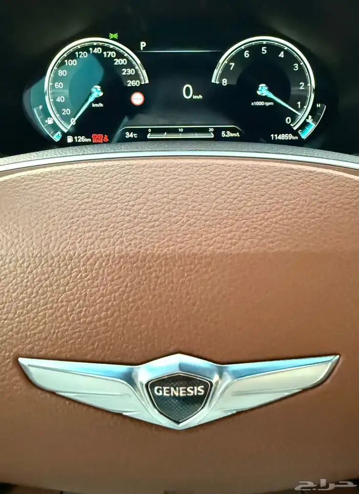جنسس G80 بنورما 2022 - 6سلندر اعلا مواصفات وكاله للبيع 25