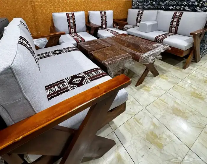 تفصيل جلسات خارجيه وكراسي خشب 4