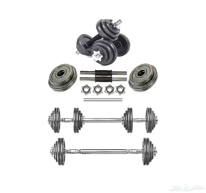 أدوات رياضة _ طقم دمبل وزن مدمج وزن 20 كجم 1