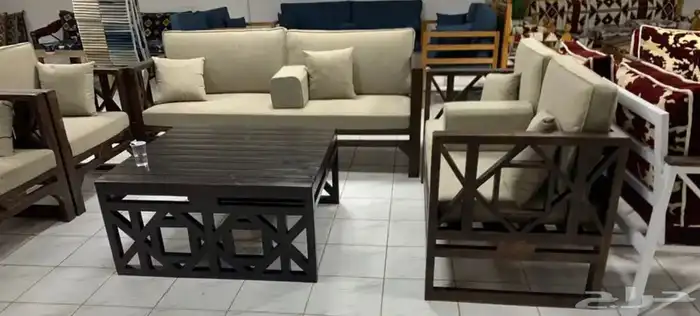 تفصيل جلسات خارجيه وكراسي خشب 2