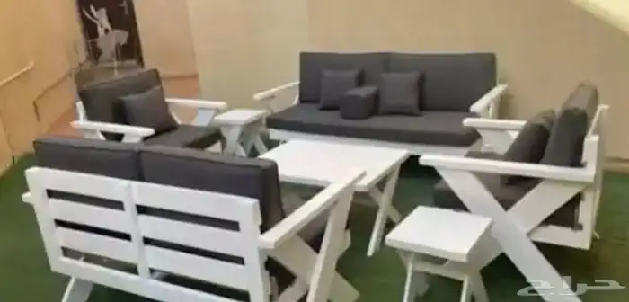 تفصيل جلسات خارجيه وكراسي خشب 7