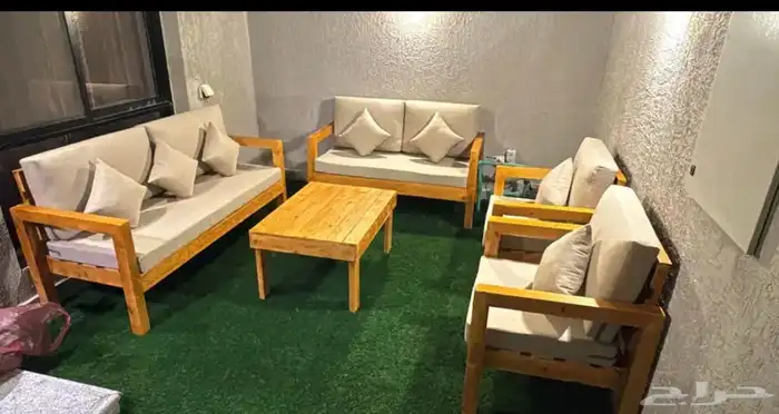 تفصيل جلسات خارجيه وكراسي خشب 9