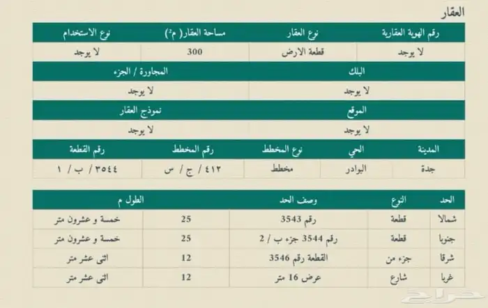 ارض بصك بشمال جدة بسعر مميز 165 ألف فقط 1