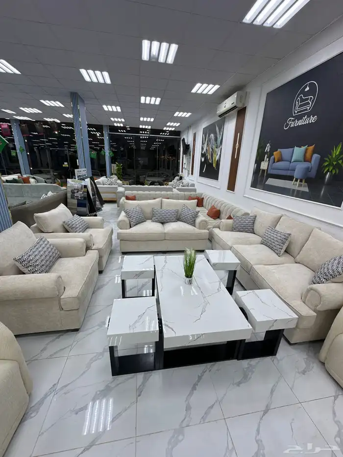 طقم كنب آشلي سبعة أشخاص أمريكي 0