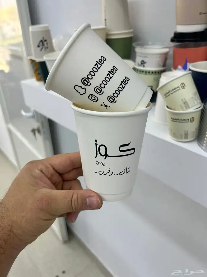 طباعة الأكواب لوقو جلد. ورق تغليف ستكرات 19