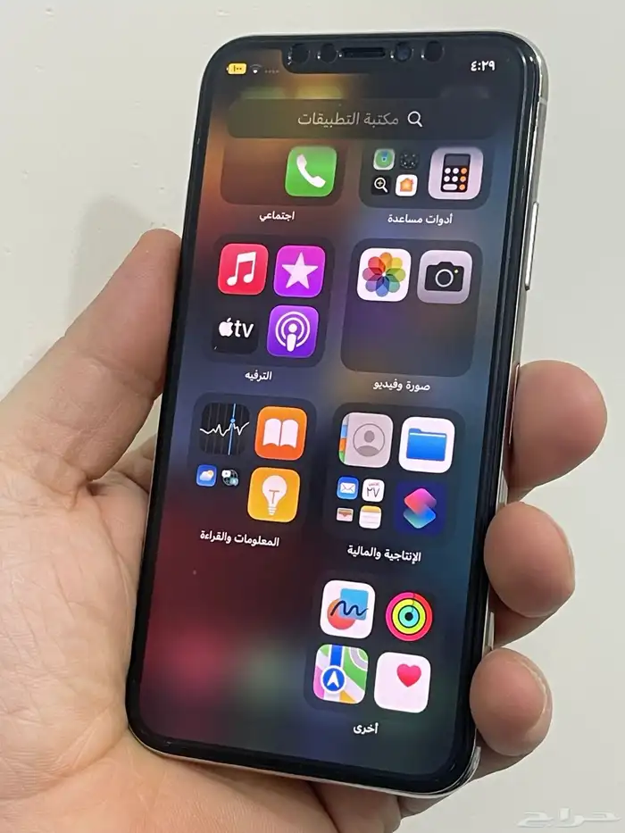 ايفون اكس 256 بطاريه 100 مع الاغراض ومتاح تمارا 6