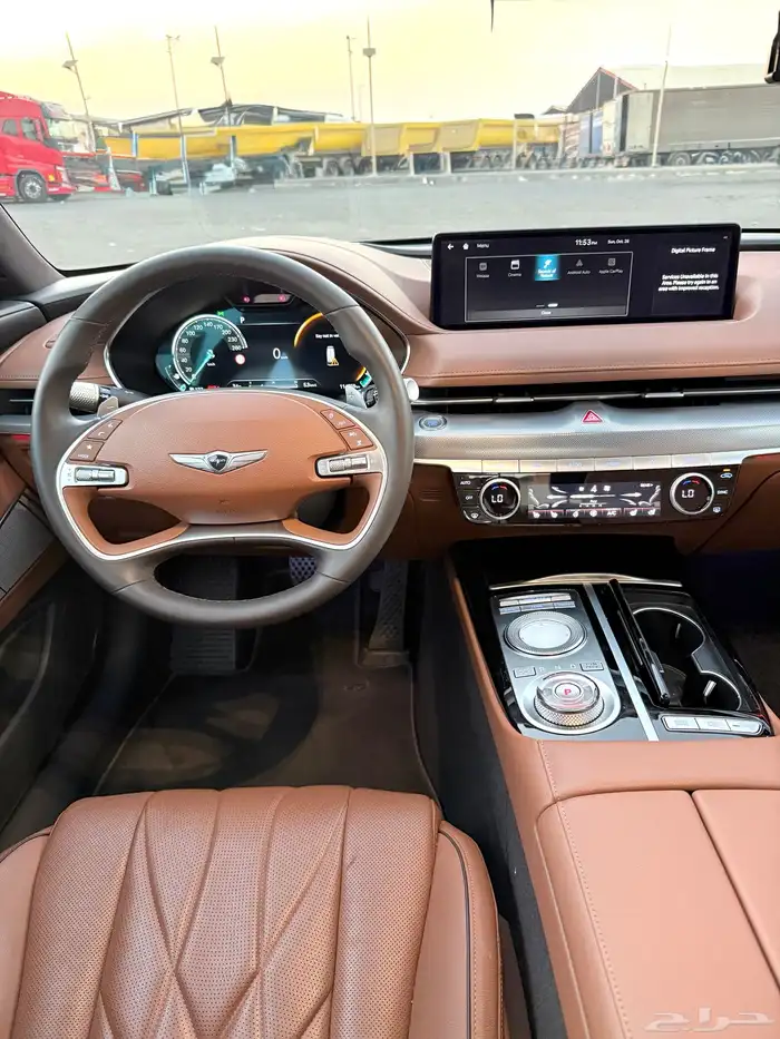 جنسس G80 بنورما 2022 - 6سلندر اعلا مواصفات وكاله للبيع 18