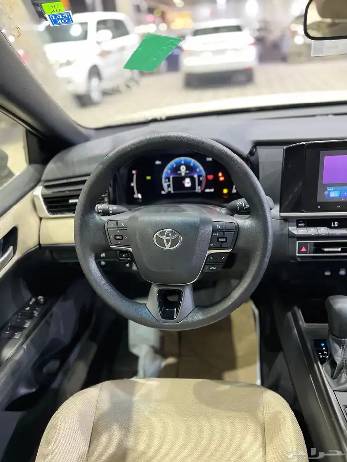 تويوتا كامري 2025 ستاندر سعودي اصفار صادر لوحات 14