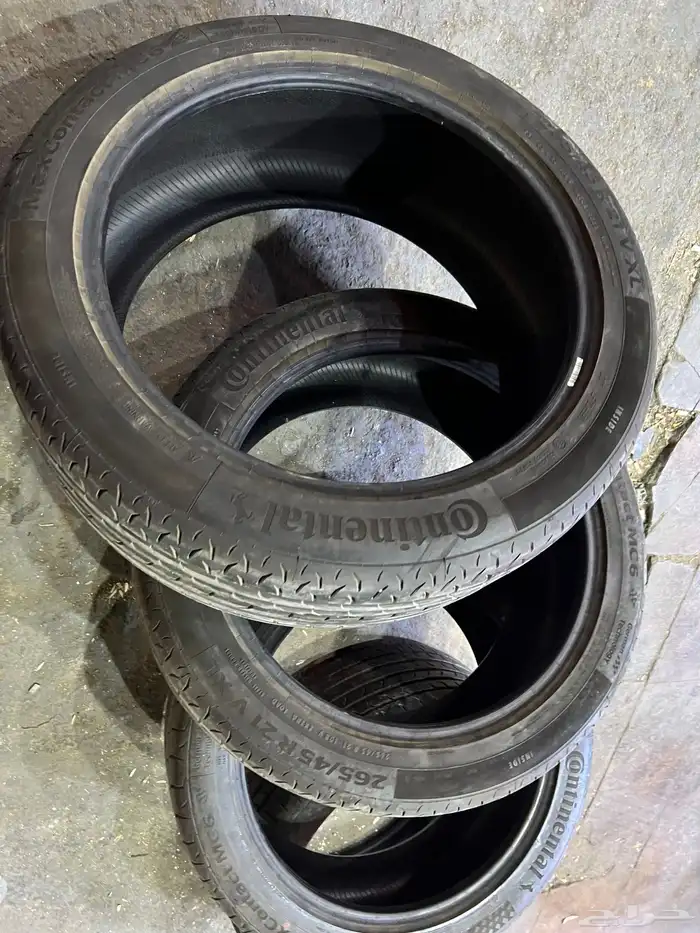 كفرات كونتننتال مقاس 265.45.21 تاريخ 2024 آخر السنه 5