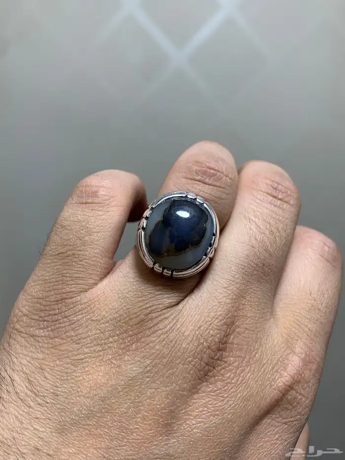 خاتم عقيق يماني مصور وجه طبيعي 100 نوادر الاحجار 2 8