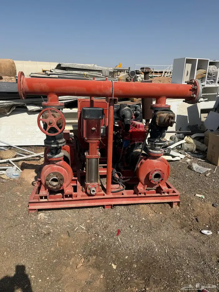 مضخه حريق دفاع مدني ثلاث نضام سيفيكو شغال للبيع مقاس 750 جال 0