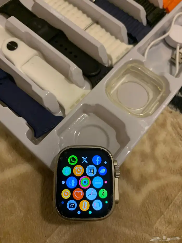 ساعة يد ذكيه جديدة جدا بكرتونها مصور جميع التفاصيل 4