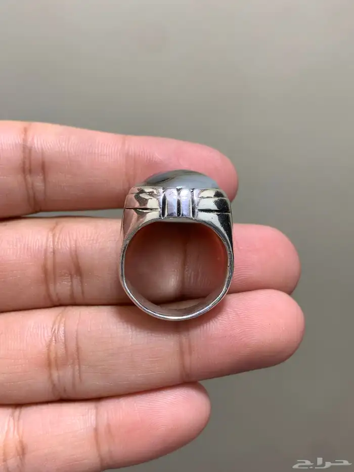 خاتم عقيق يماني مصور وجه طبيعي 100 نوادر الاحجار 2 5