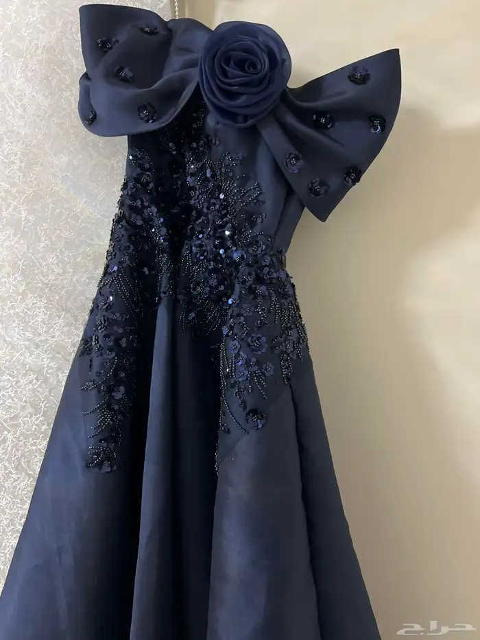 فستان كحلي أنيق 0